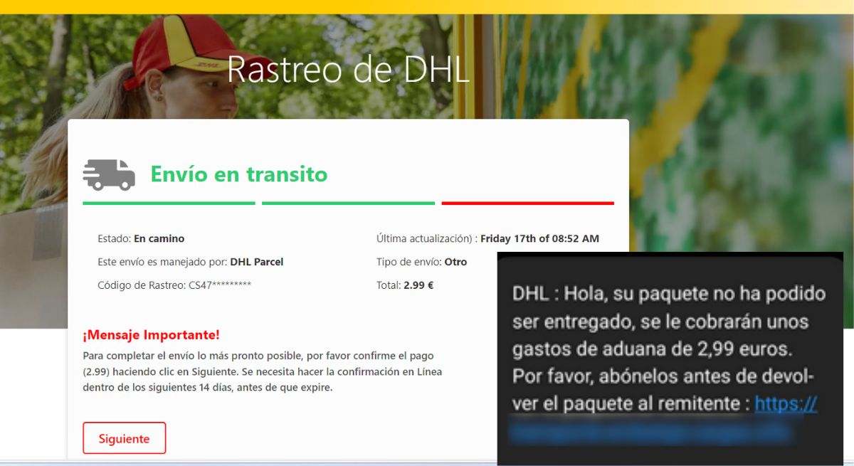 Estafa DHL