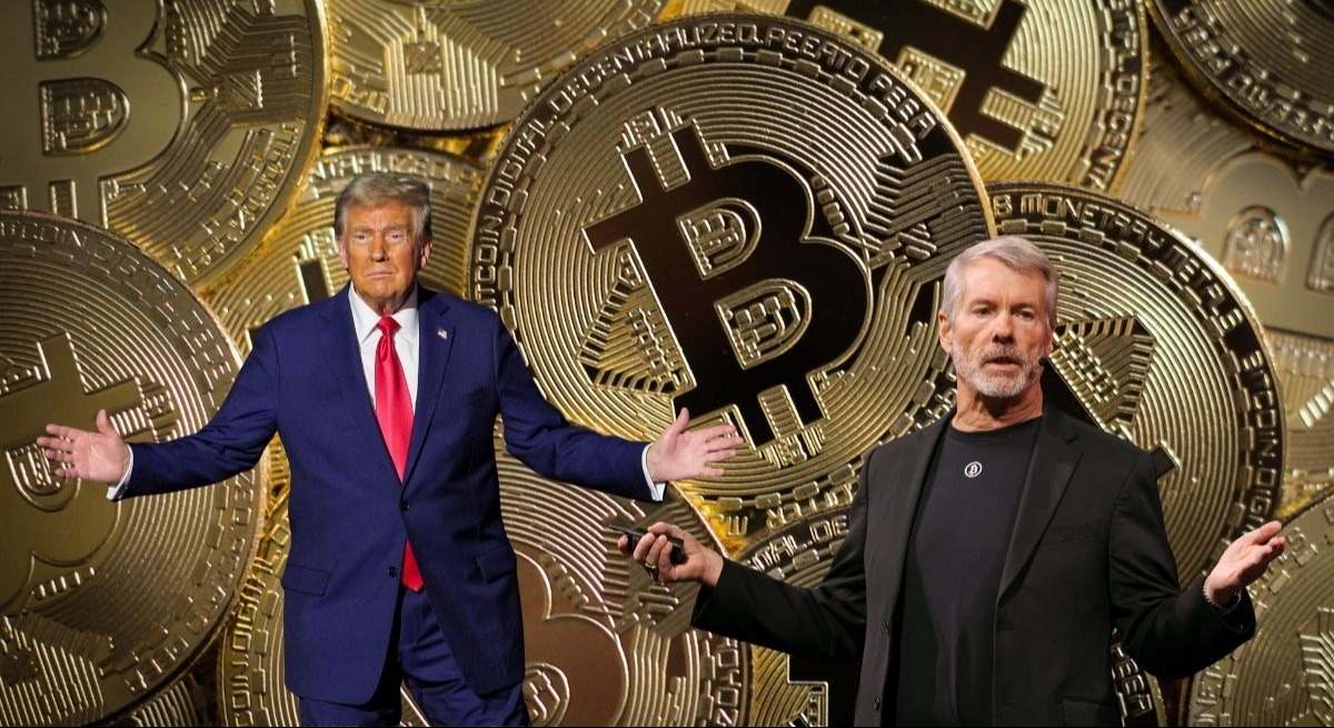 Trump y Saylor Bitcoin