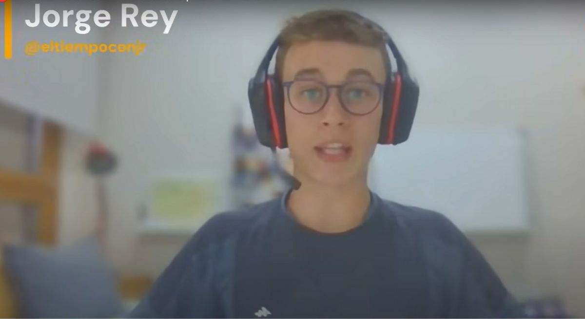 Predicción de Jorge Rey. / Foto: YOUTUBE - Jorge Rey