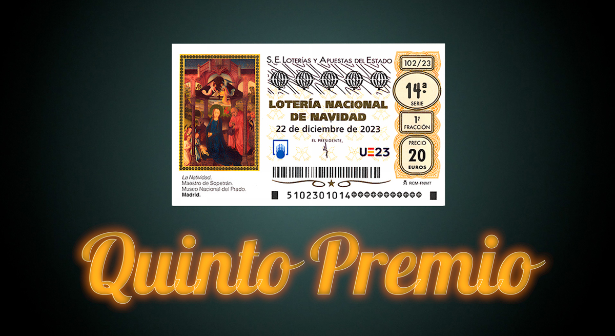Quinto premio del sorteo de la lotería de Navidad 2023