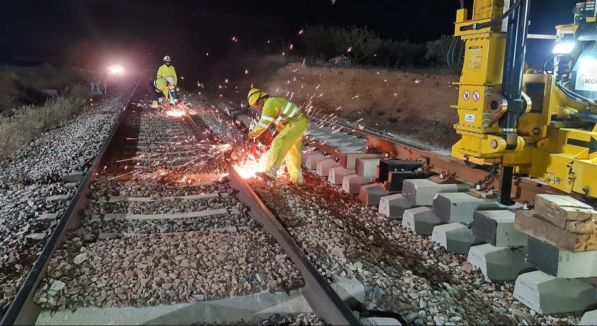 Obras ferroviarias.