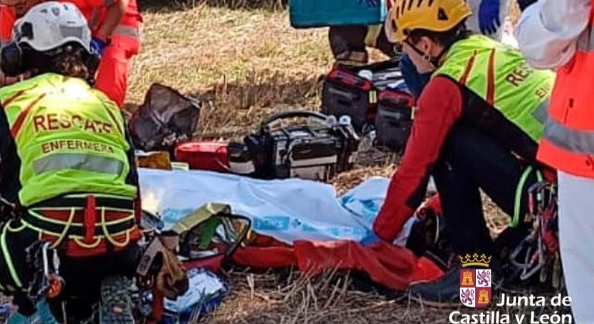 Avioneta accidentada.