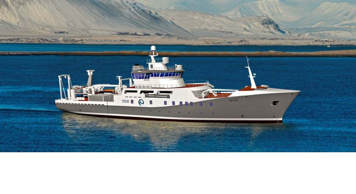 Recreación del buque para el Hafrannsóknastofnun de Islandia.