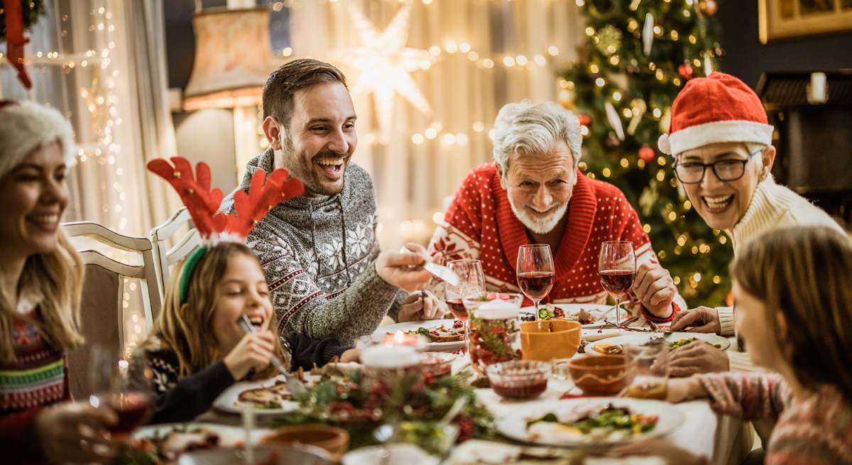 Cena de Navidad en familia