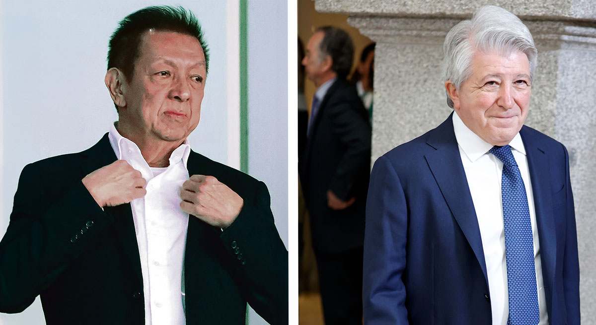 Peter Lim (Valencia) y Enrique Cerezo (Atlético de Madrid)