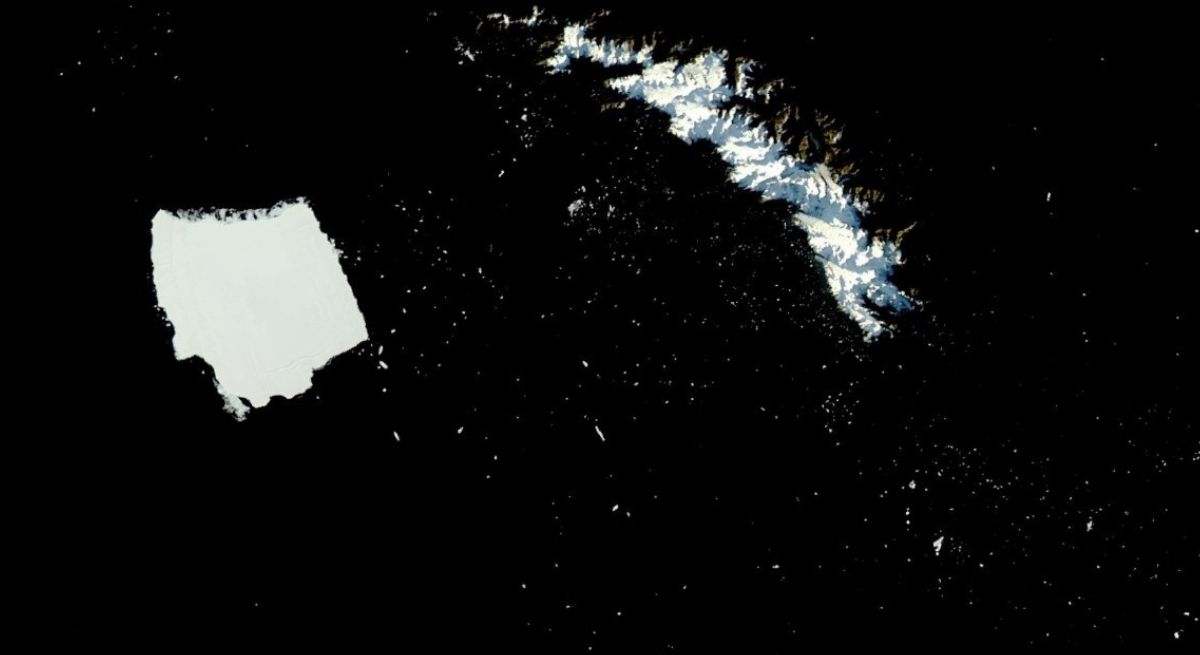 Imagen del iceberg A-23A el 3 de mayo