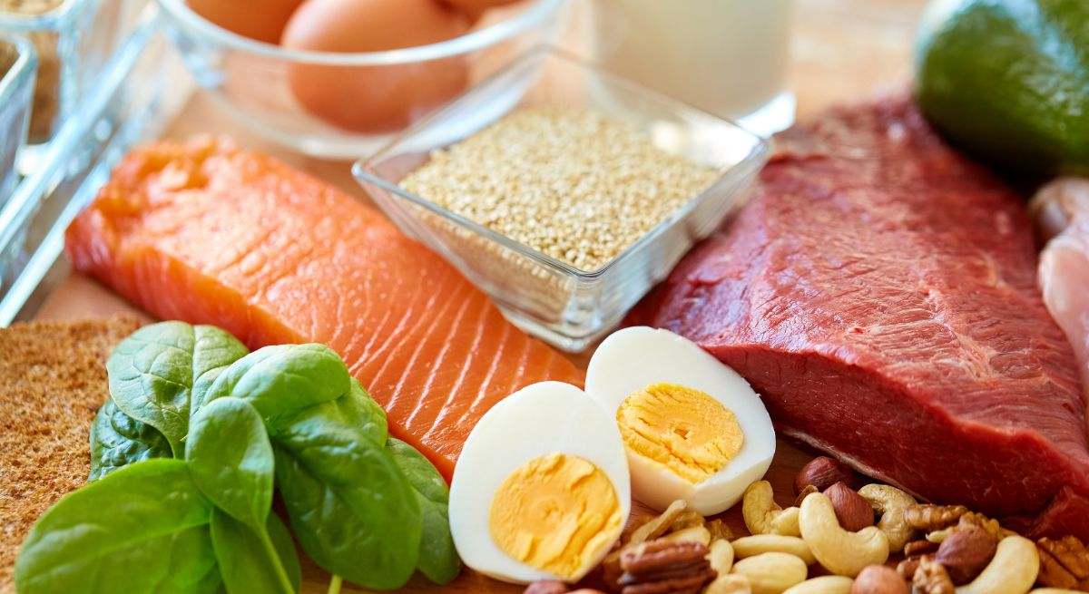 Alimentos variados ricos en proteína