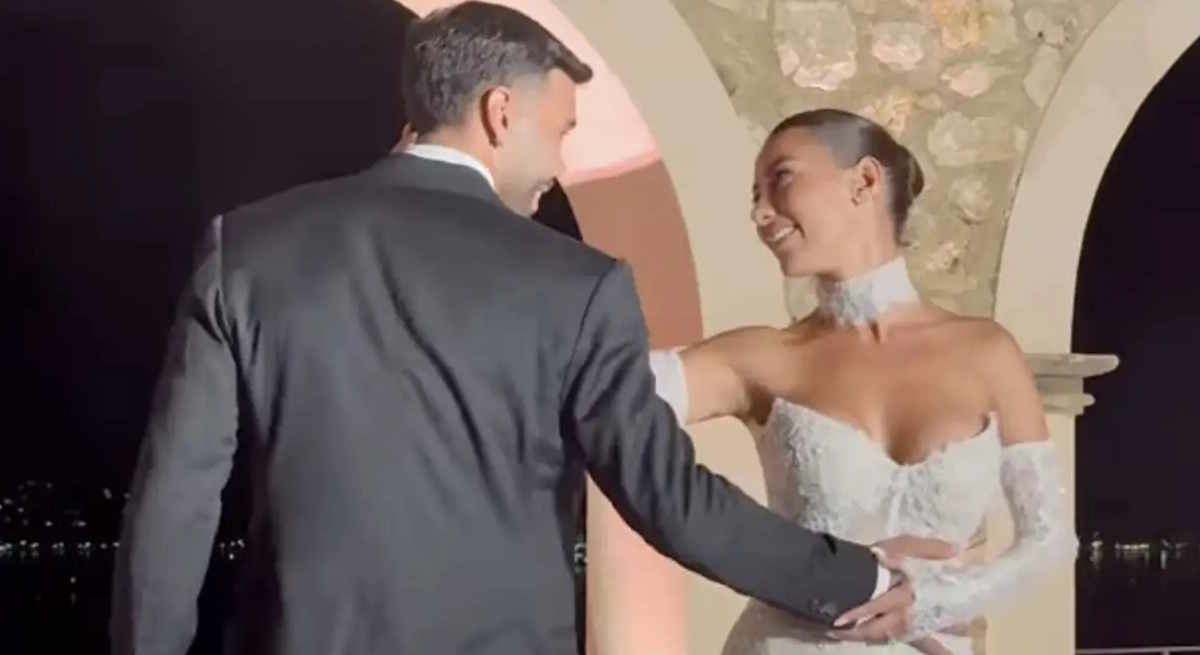 David Raya y Tatiana Trouboul celebraron este sábado una boda de ensueño 