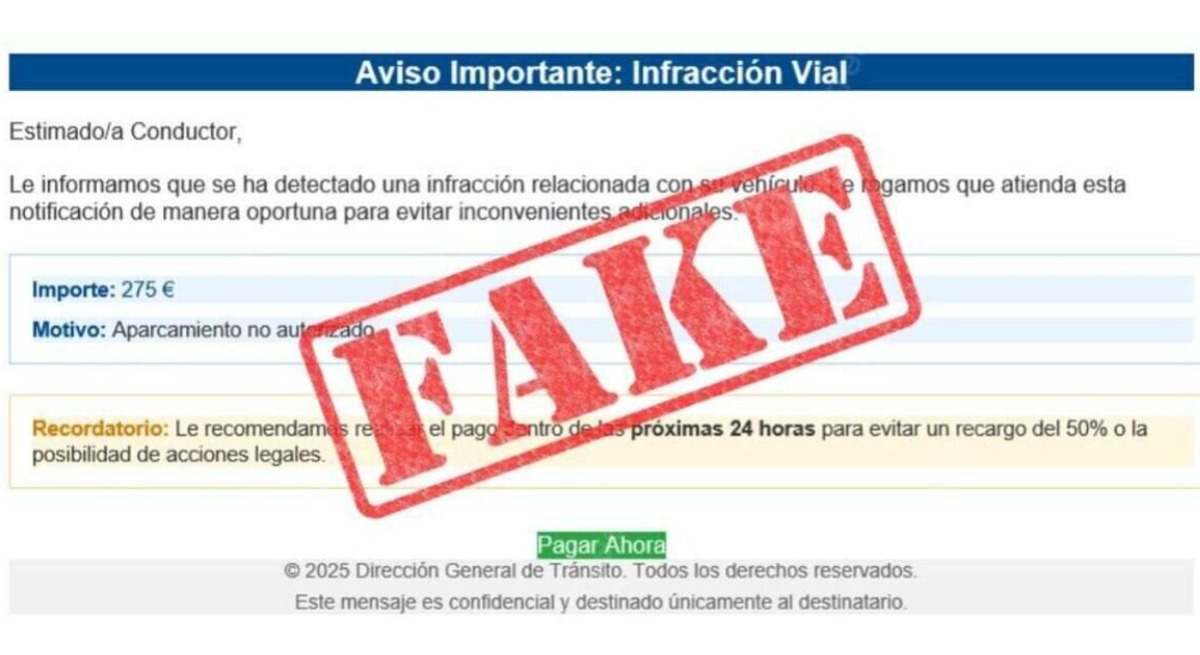 multa falsa