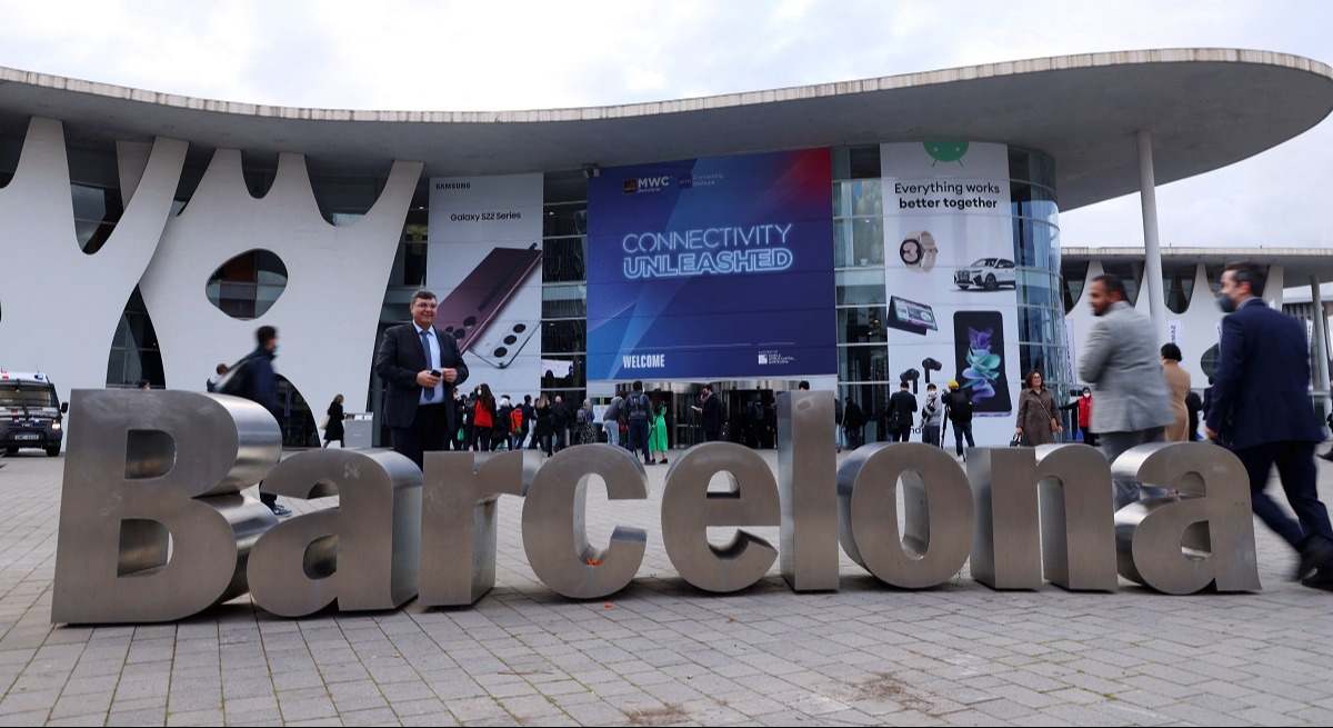 Entrada al MWC en 2022.
