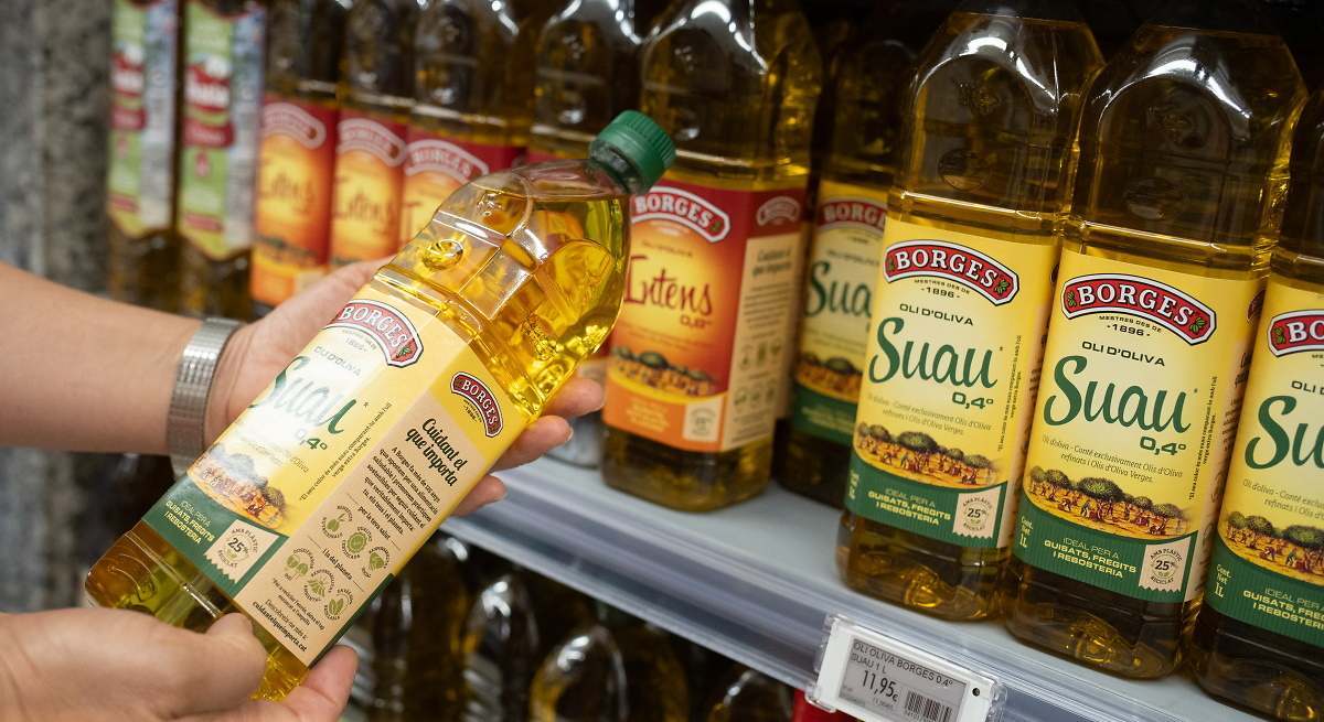 Aceite en un supermercado