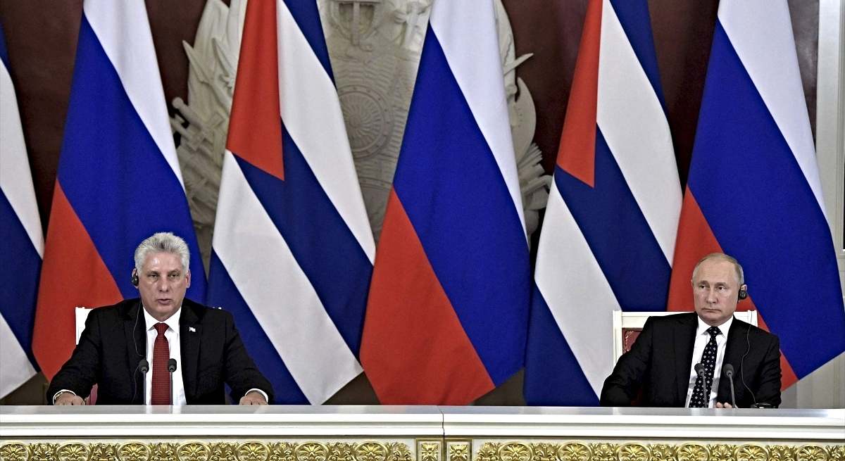 Los presidentes de Rusia y Cuba, Vladimir Putin y Miguel Díaz-Canel / EP