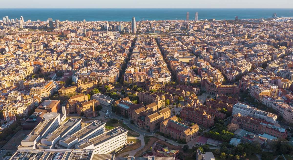 Vista de la ciudad de Barcelona