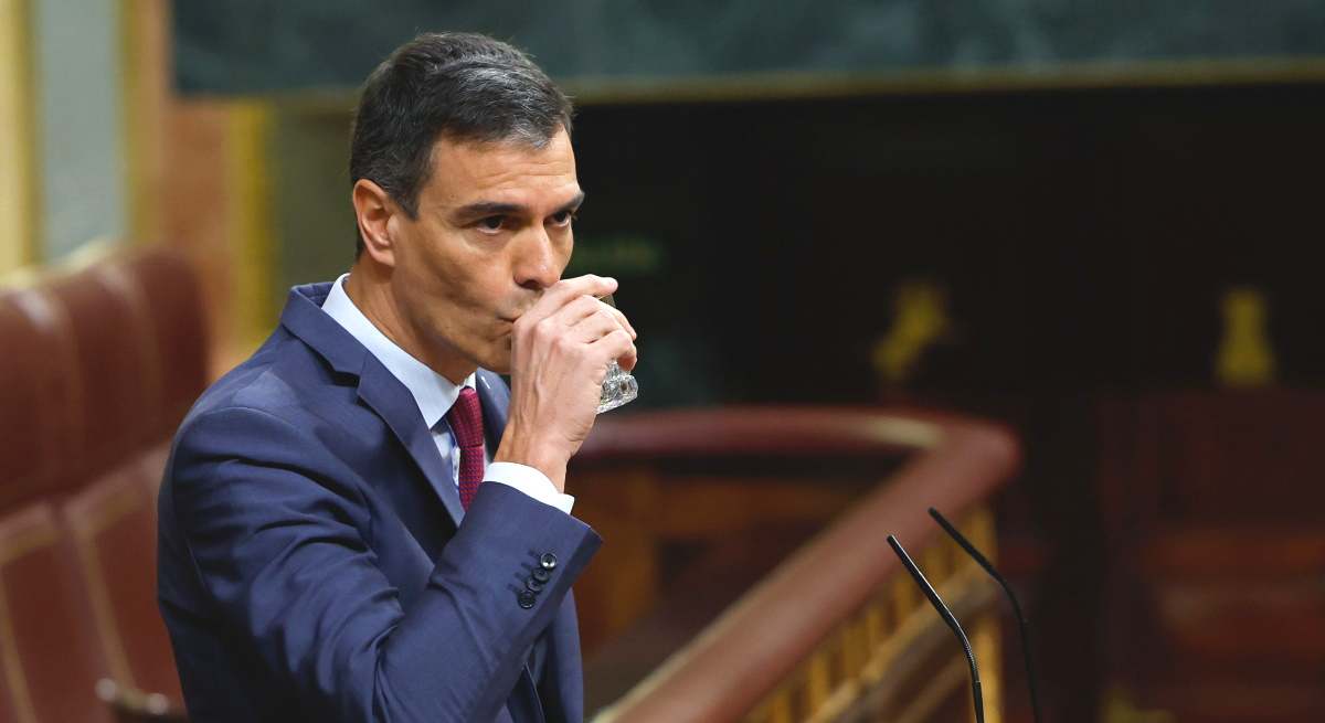 Pedro Sánchez, en un pleno en el Congreso de los Diputados.