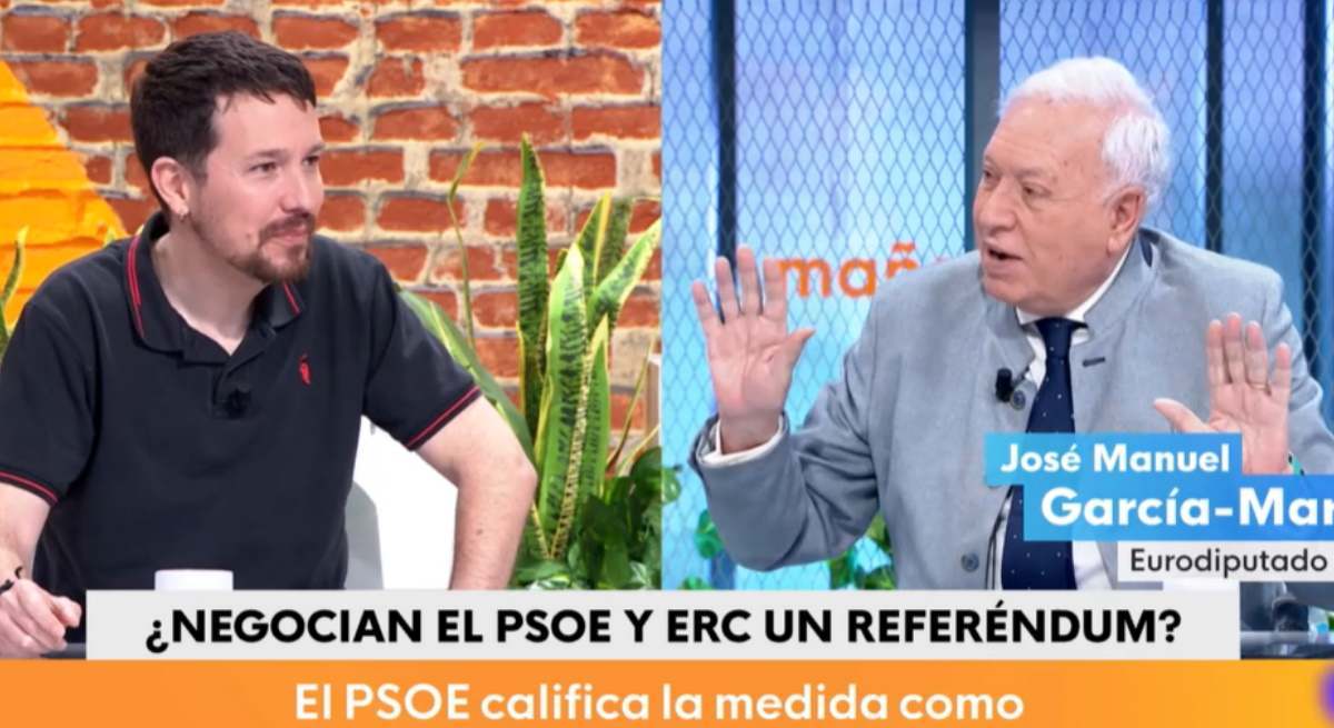 Pablo Iglesias y Manuel García Margallo en TVE