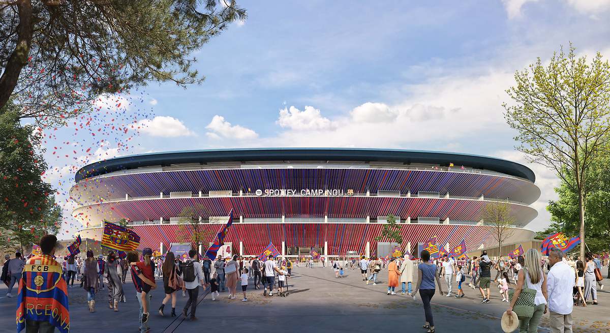 Render del nuevo Spotify Camp Nou. EE
