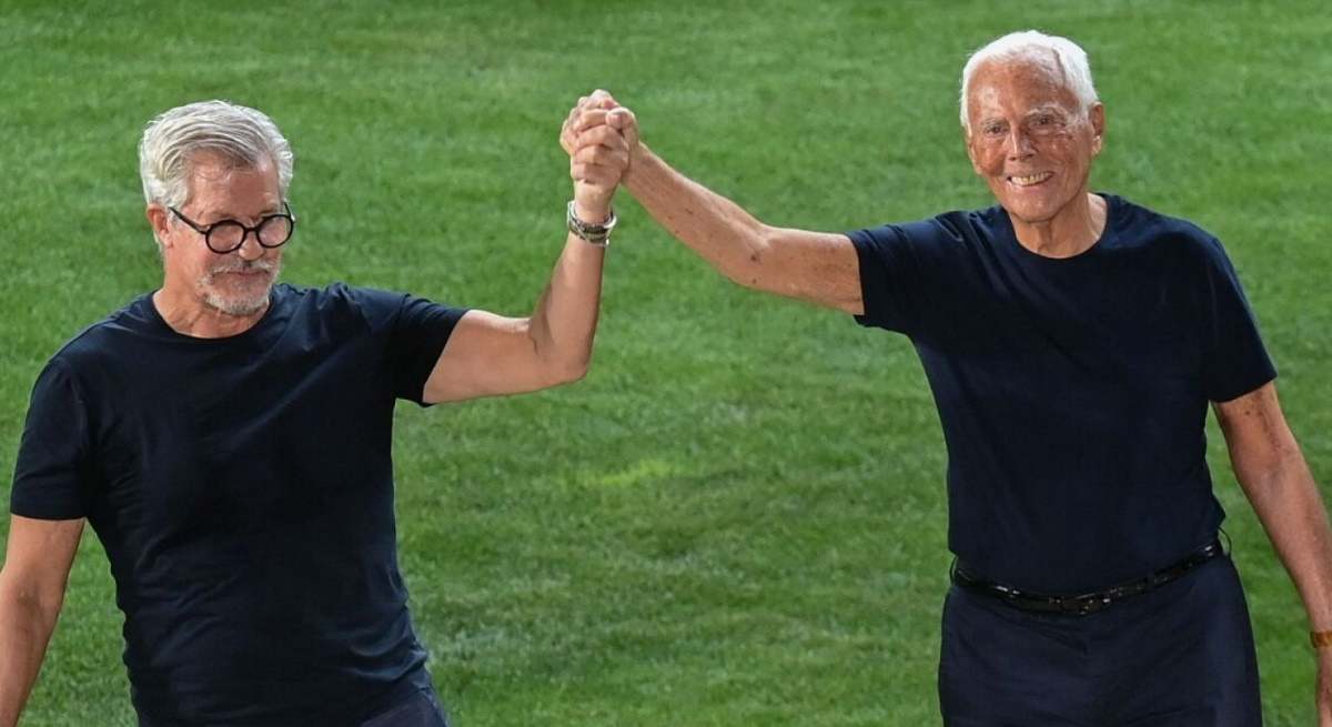 Giorgio Armani y Leo Dell'Orco