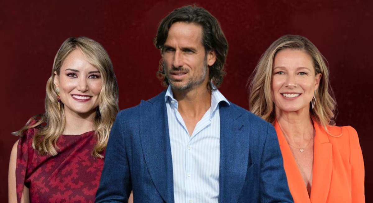 Feliciano López, Alba Carrillo y Anne Igartiburu