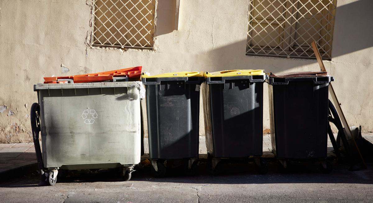 Contenedores de basura en Madrid