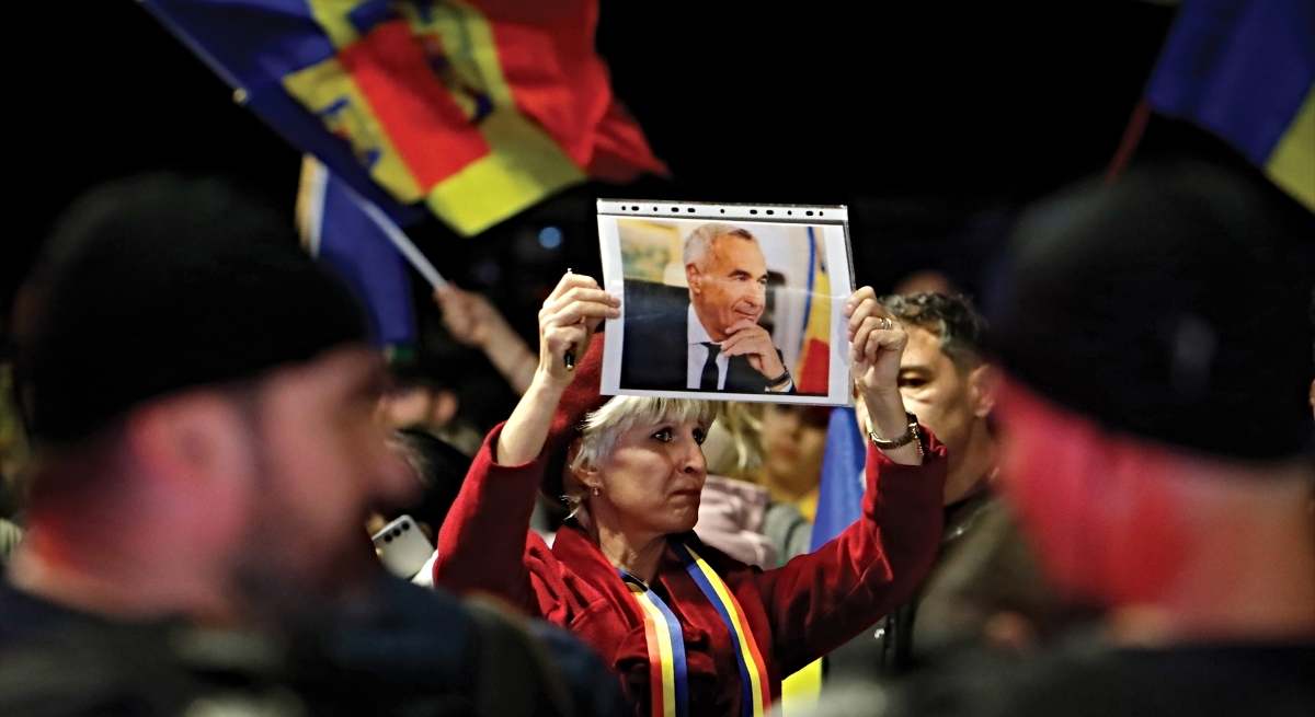 Protestas tras las elecciones rumanas de noviembre de 2024, anuladas por los tribunales tras ganar Calin Georgescu / EP