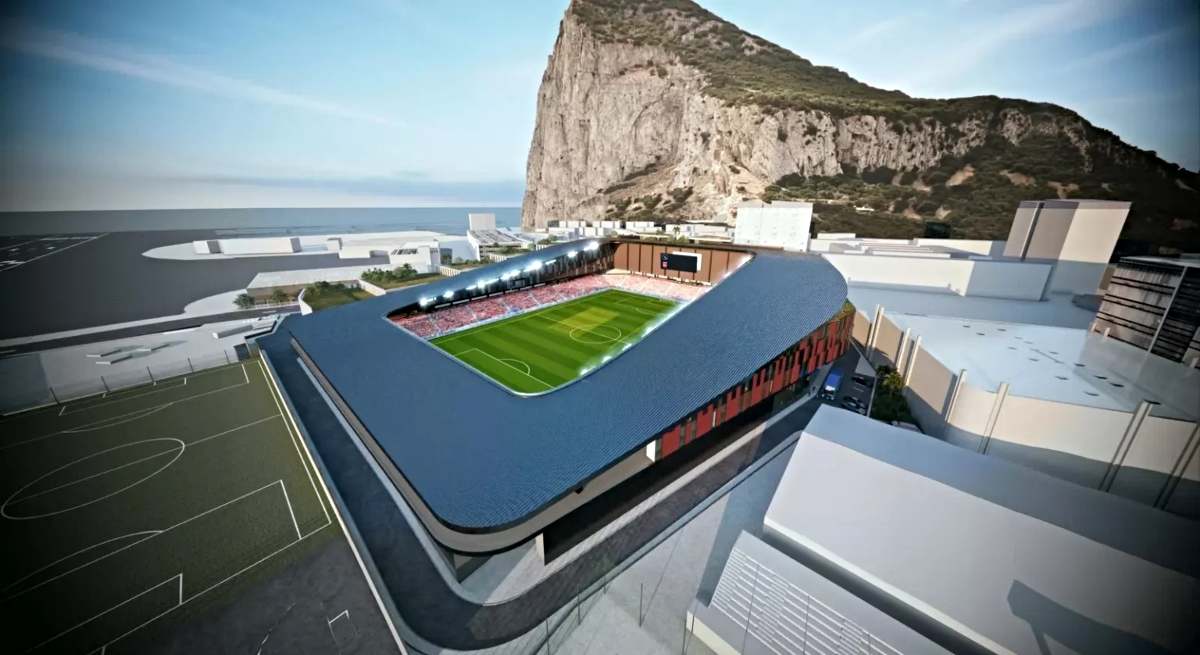 Así podría ser el nuevo estadio del Peñón / Gibraltar Football Association