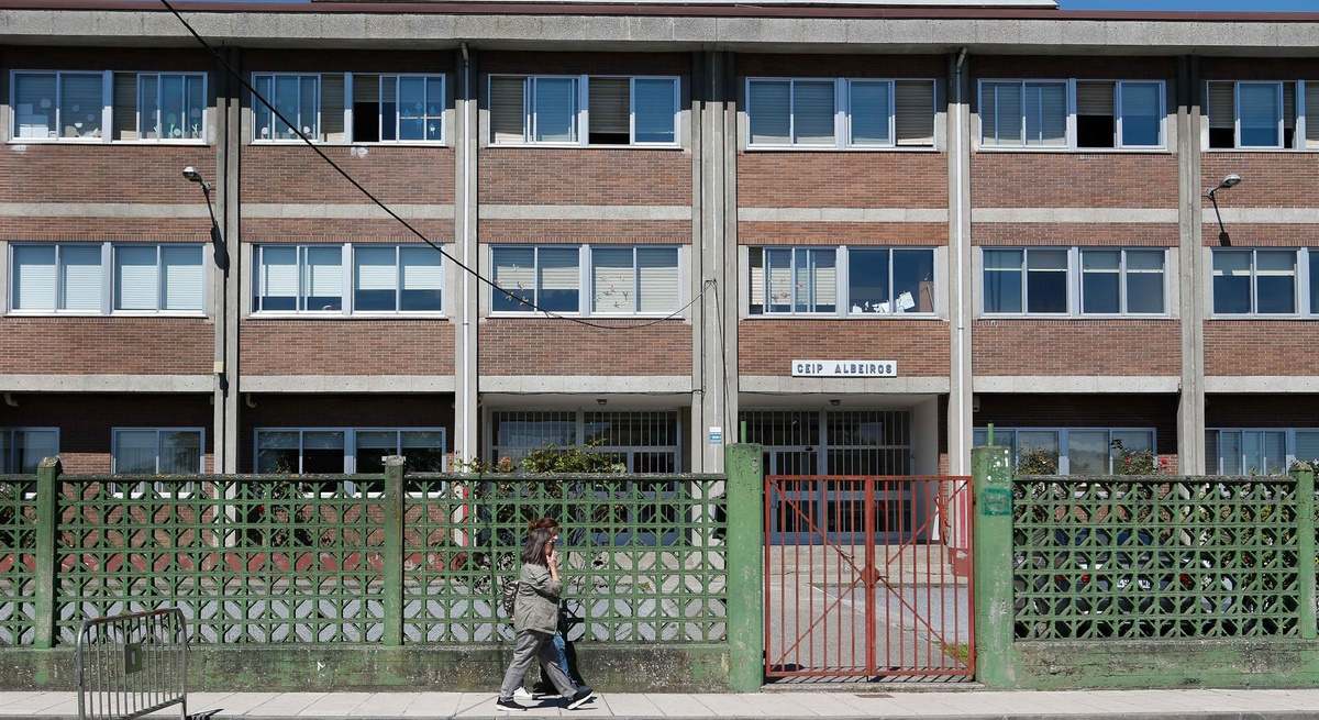 El CEIP de Albeiros en Lugo.