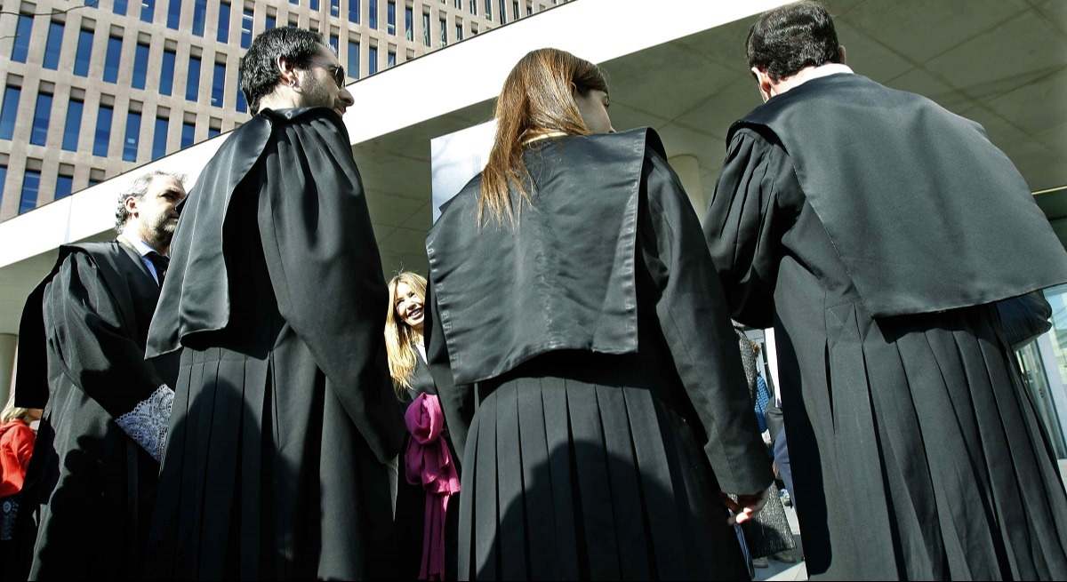 Imagen de archivo de una protesta de jueces