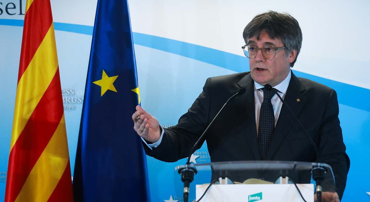 El expresidente de la Generalitat y líder de Junts, Carles Puigdemont. EE