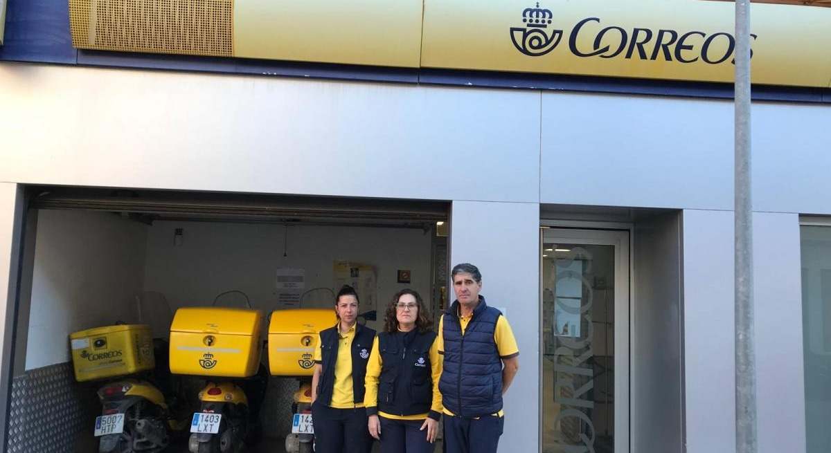 Plantilla de Correos de Bailén, en la provincia de Jaén