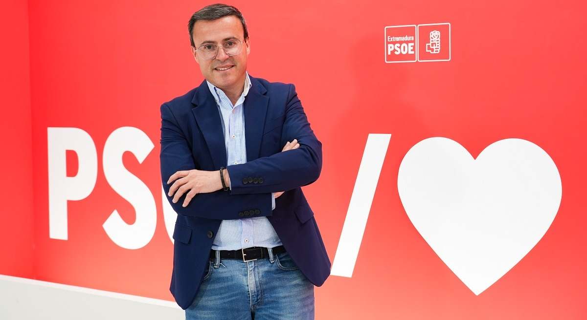 Miguel Ángel Gallardo, secretario general del PSOE de Extremadura