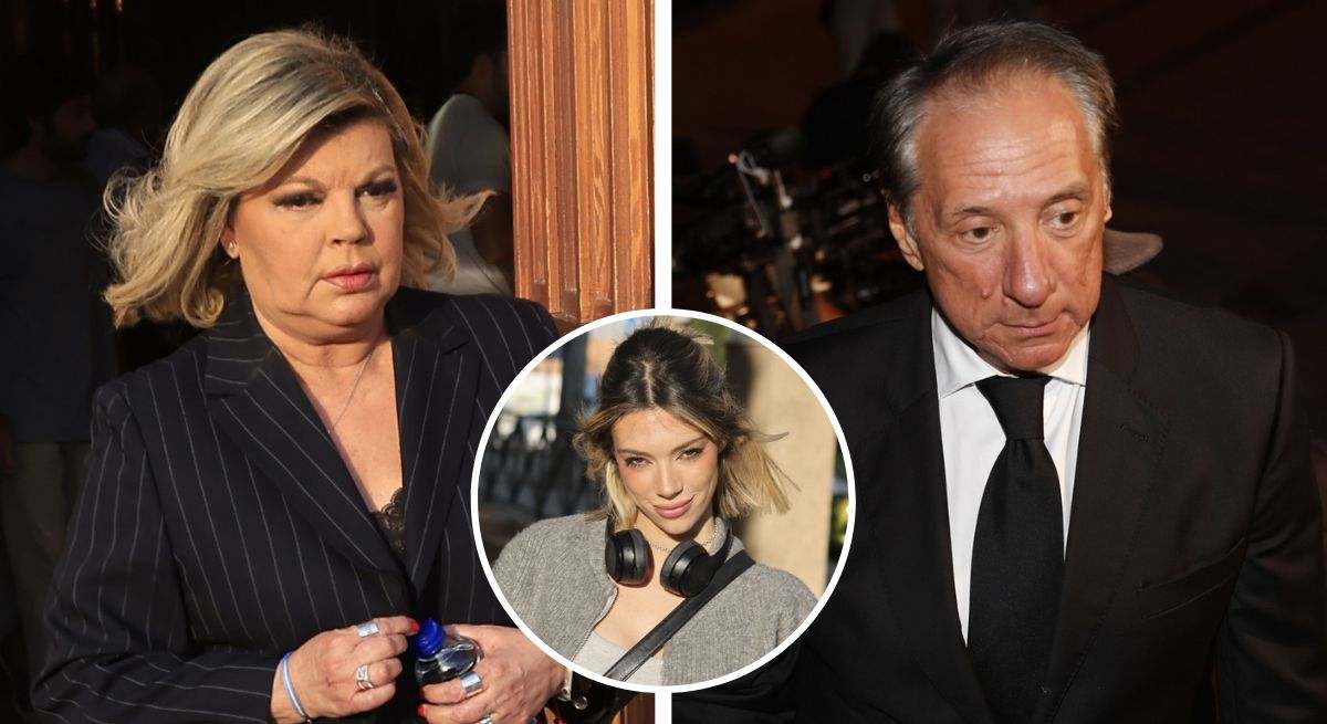 Terelu Campos y Alejandro Rubio con su hija
