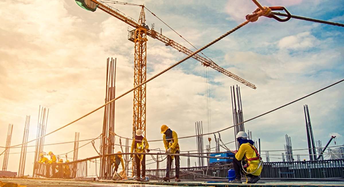 Trabajadores en una obra
