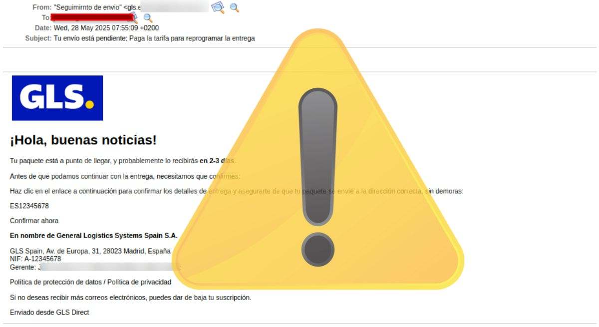 Así es la nueva estafa que vacía las cuentas bancarias con solo hacer clic en un mail que suplanta a una empresa de mensajería