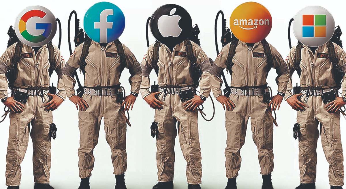 REcreación gráfica de las grandes tecnológicas