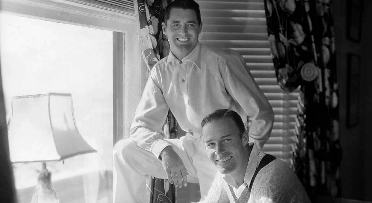 Cary Grant y Randolph Scott, en su casa de Santa Monica, hacia 1933