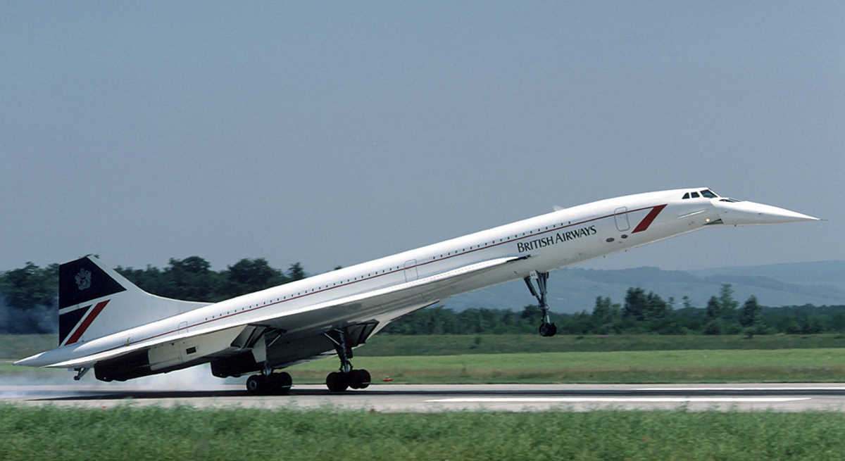 Un Concorde aterrizando