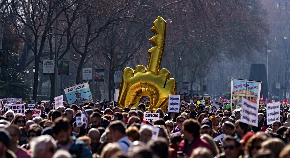 Cientos de personas en una manifestación por una vivienda digna / EP