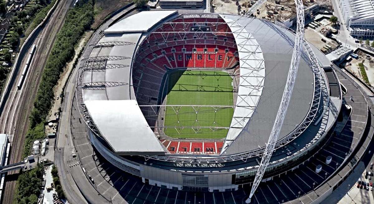 El estadio de Wembley, sede de la final de la Champions League