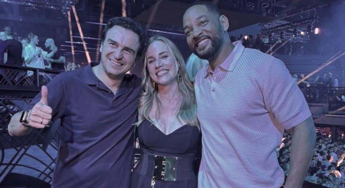 Abel Matutes, su mujer y Will Smith