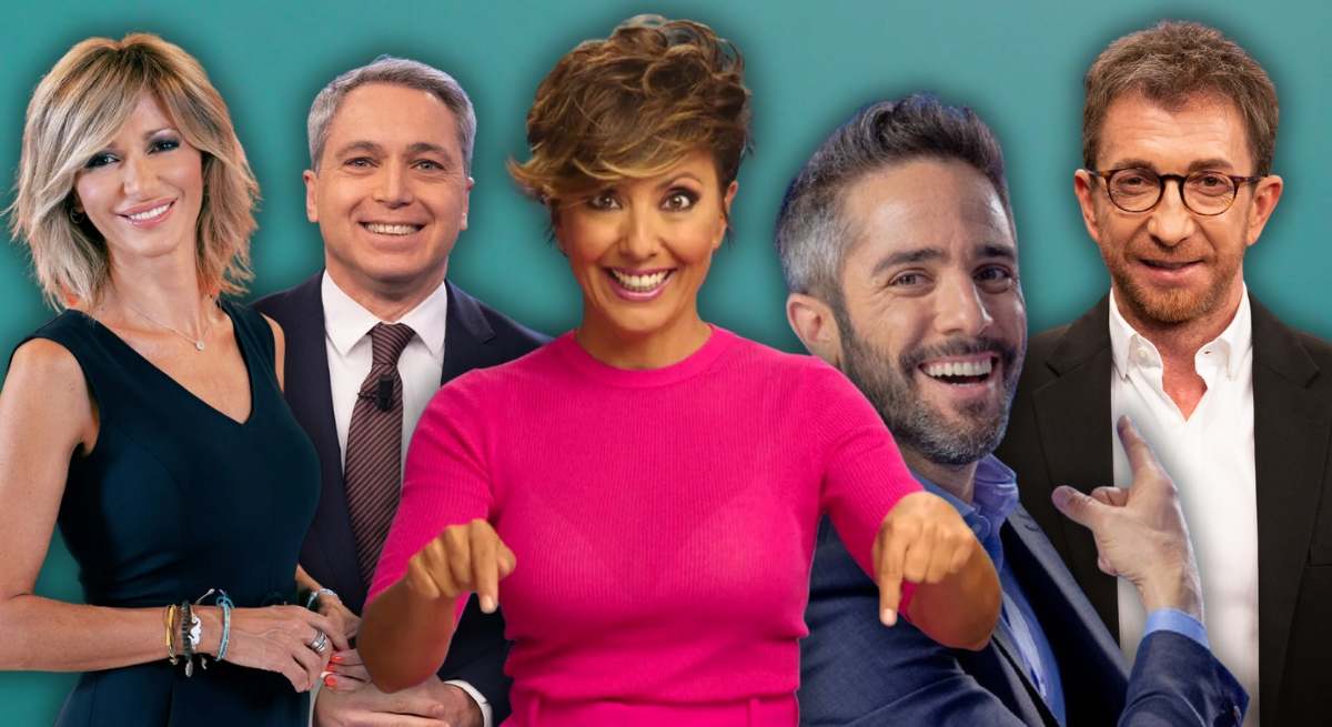 Susanna Griso, Vicente Vallés, Sonsoles Ónega, Roberto Leal y Pablo Motos