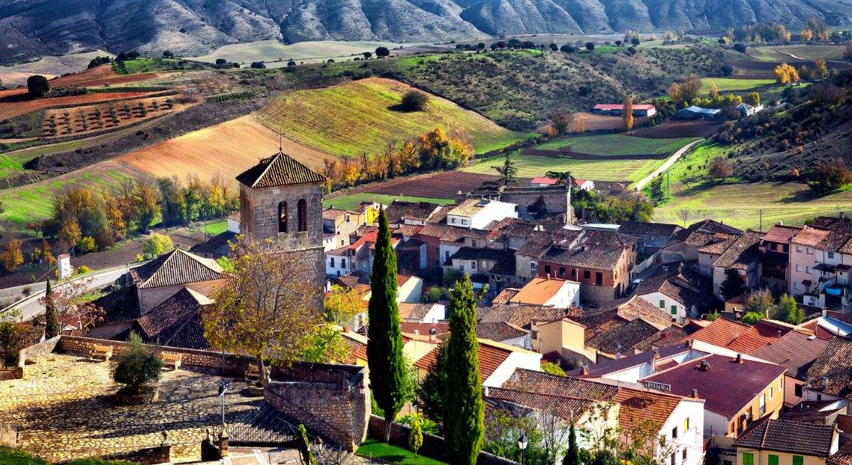Vista aérea de la panorámica del pueblo