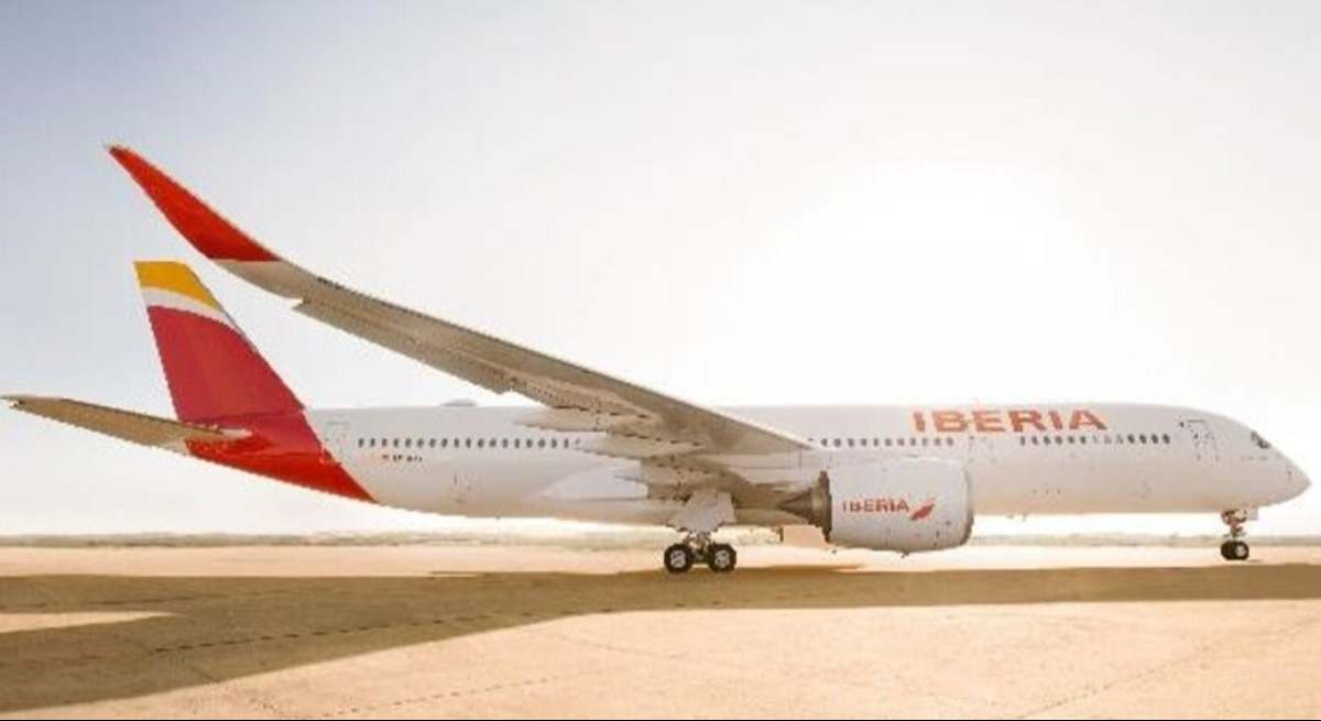 Avión de Iberia, propiedad de IAG