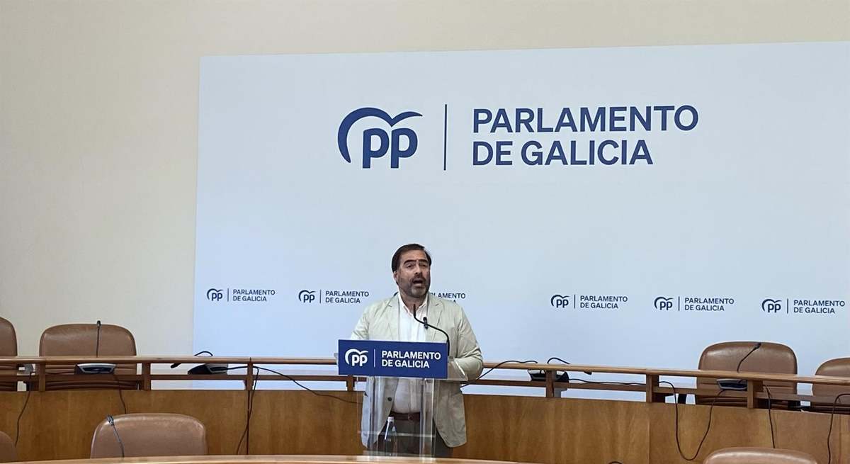 El portavoz del PPdeG en el Parlamento Alberto Pazos