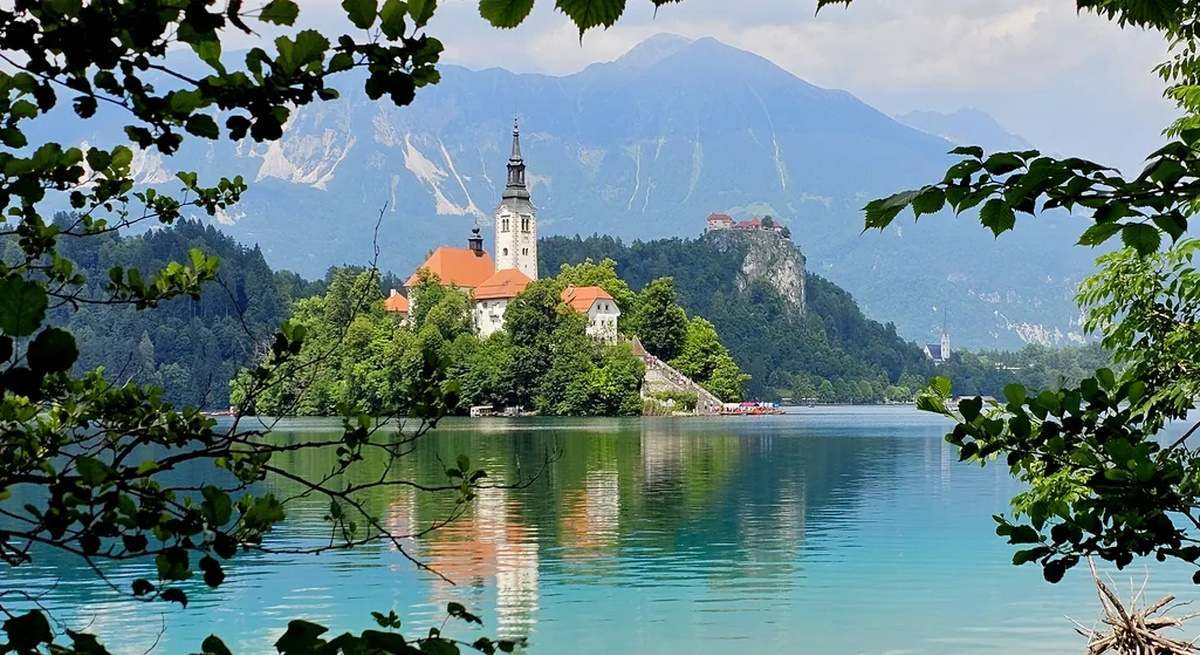 Idílico paisaje en Eslovenia.