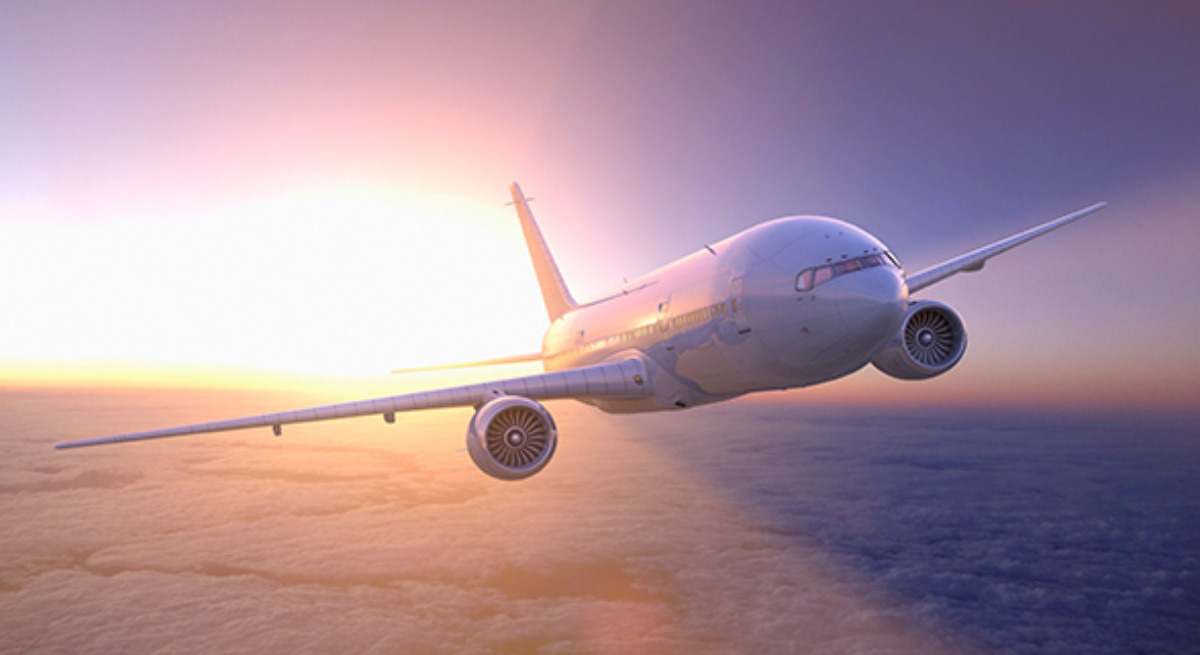 Avión propulsado con SAF.