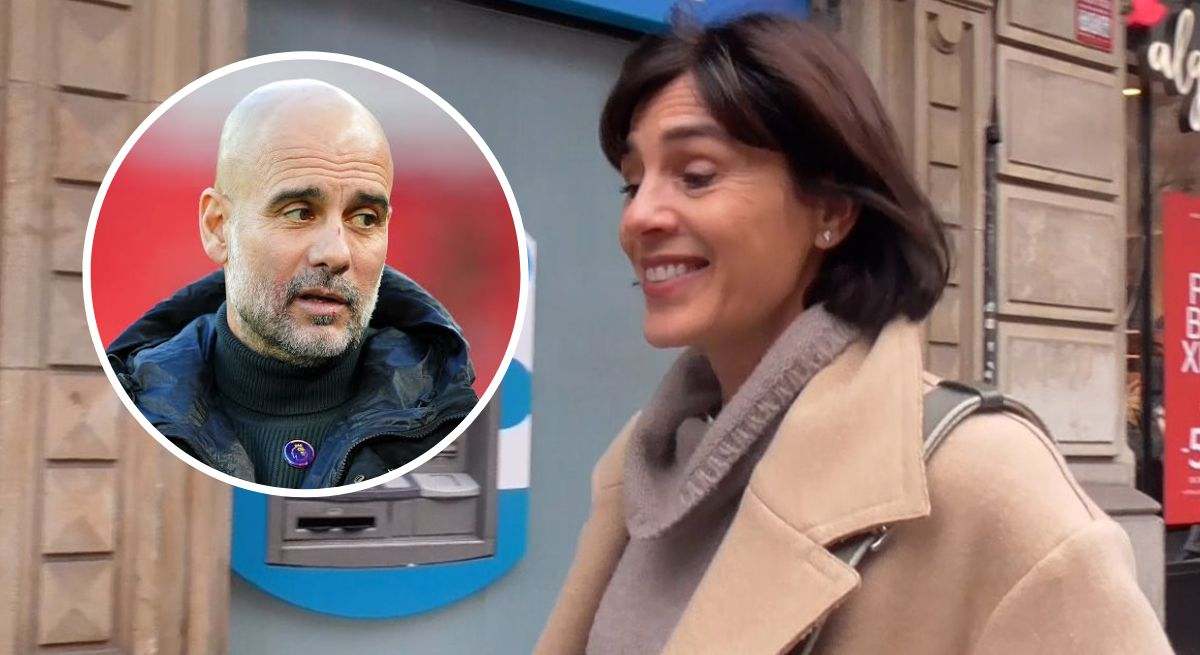 Guardiola y su  exmujer