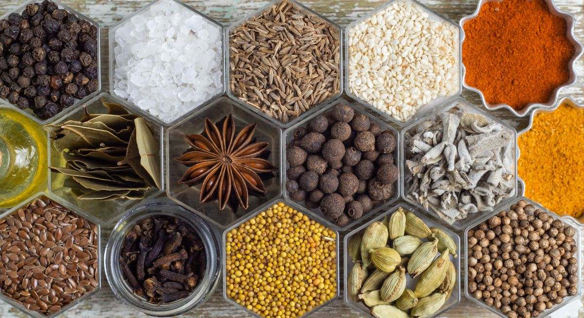 Diferentes especias culinarias