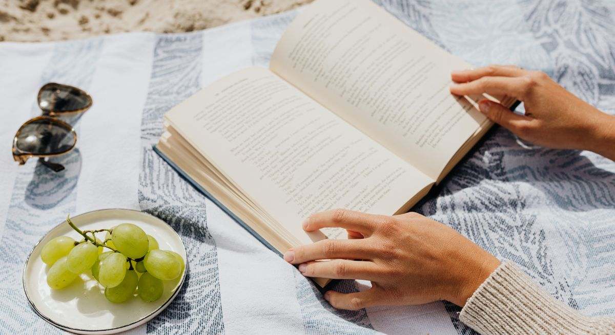 Libro en la playa