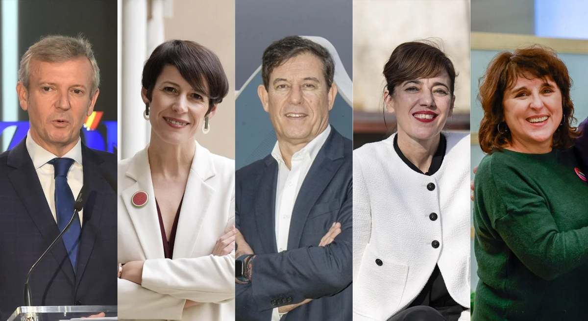 Candidatos a las elecciones en Galicia el 18F.