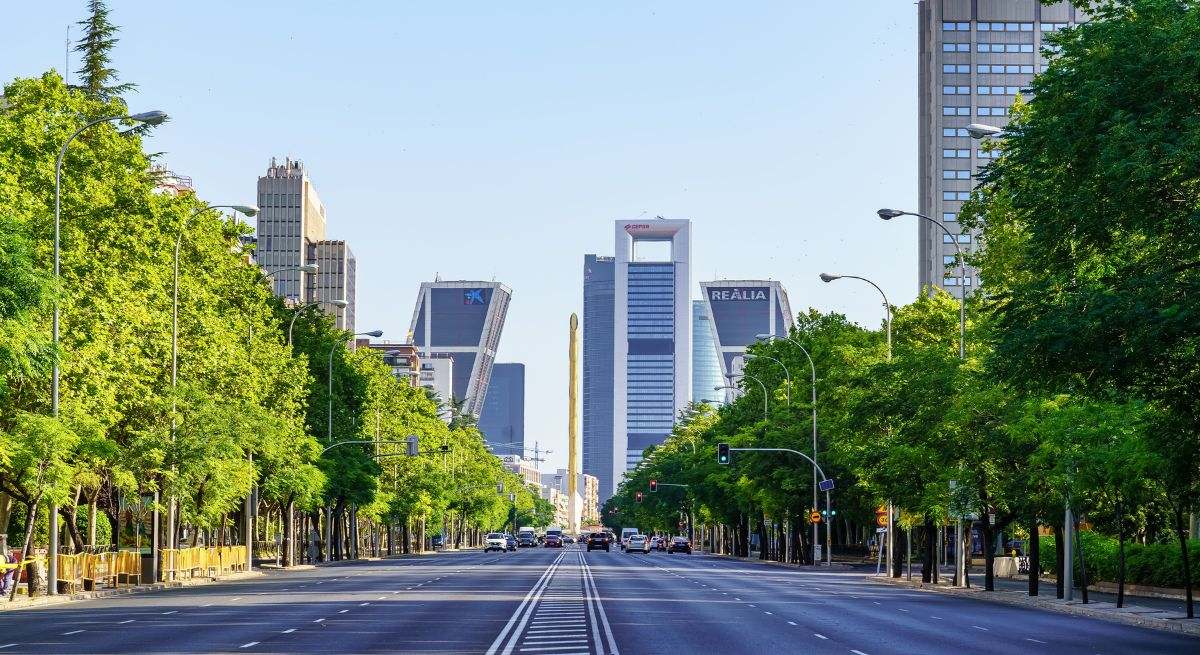 Paseo de la Castellana, Madrid. / Foto: iStock